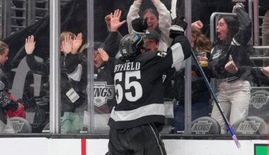 Quinton Byfield scores in OT to boost Kings' playoff hopes with a 7-6 win over Maple Leafs