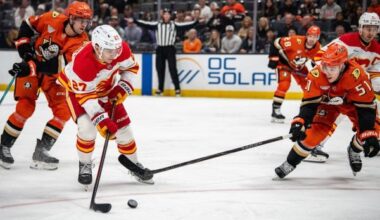 Morgan Frost helps Flames upend slumping Ducks