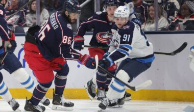Connor scores twice, Jets beat Blue Jackets 2-1 to stay in playoff hunt