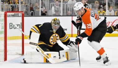 Bruins bid to strengthen grasp on playoff spot at Flyers’ expense