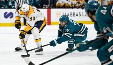 Tyson Jost facilitates Predators’ key win over Sharks