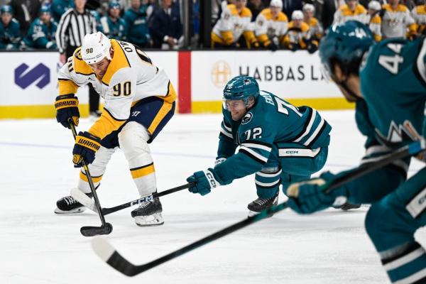 Tyson Jost facilitates Predators’ key win over Sharks