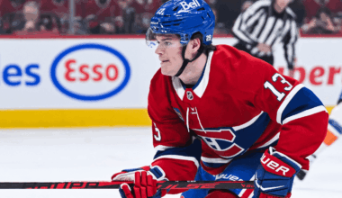 Cole Caufield of the Montreal Canadiens NHL