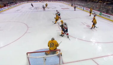 Cole Schwindt with a Goal vs. Pittsburgh Penguins