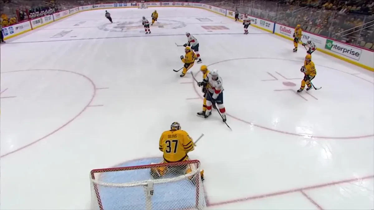 Cole Schwindt with a Goal vs. Pittsburgh Penguins