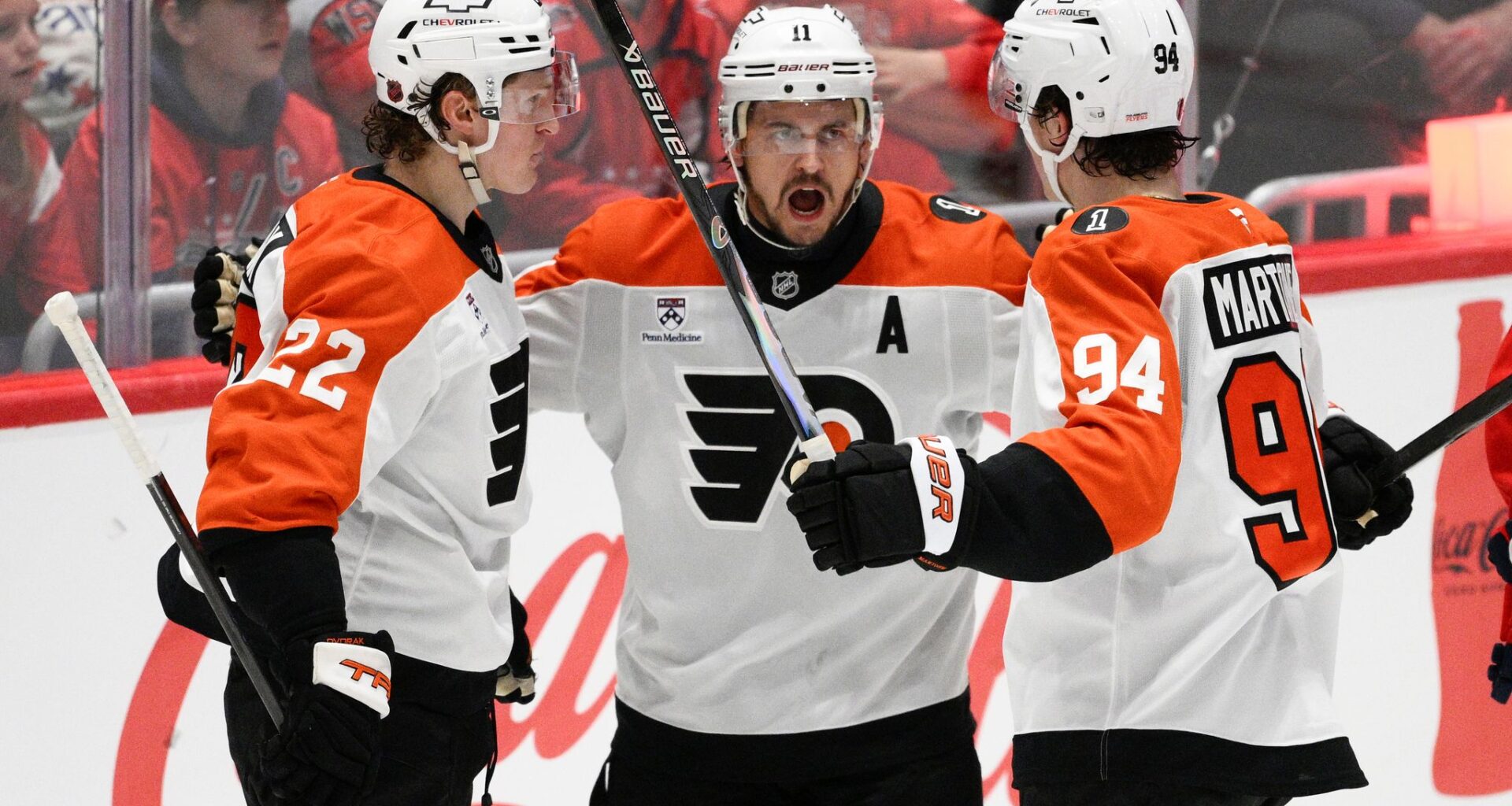 Porter Martone’s OT power-play goal lifts Flyers past Bruins 2-1, keeps playoff push alive