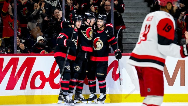 Senators beat Hurricanes 6-3, move into 2nd wild-card spot