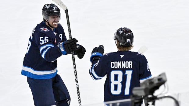 Kyle Connor scores twice to lead Jets to 6-2 victory over Kraken