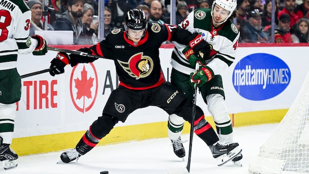 Sens' playoff hopes take hit with 4-1 loss to Minnesota