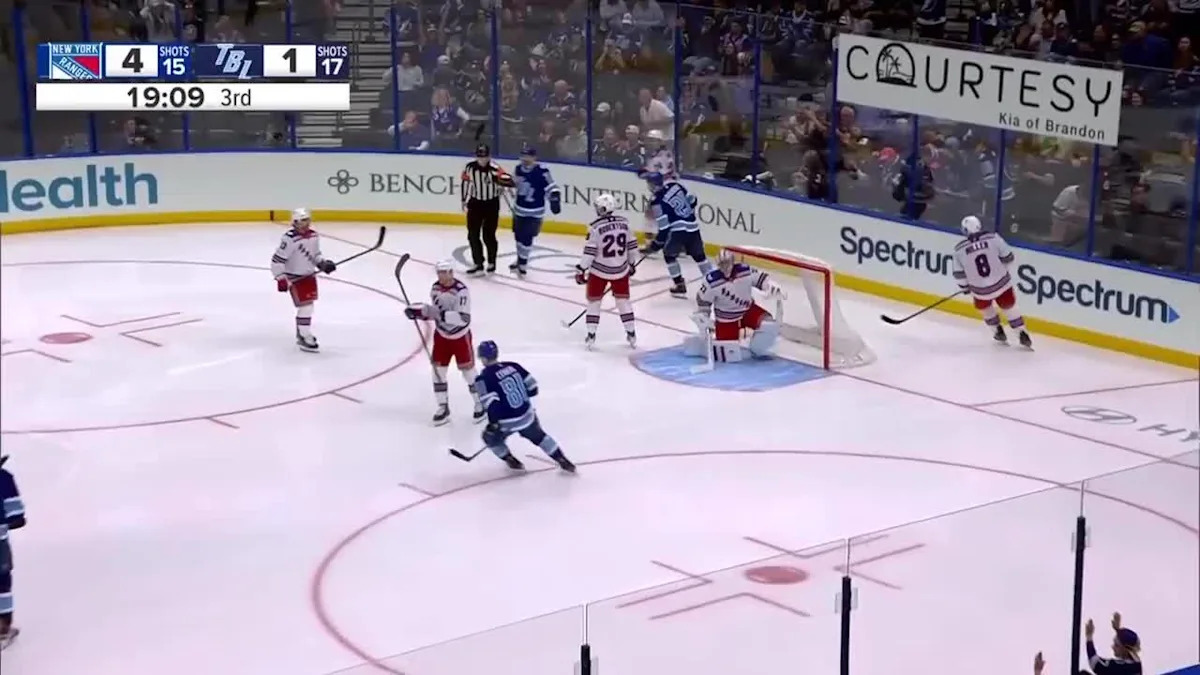 Corey Perry with a Goal vs. New York Rangers