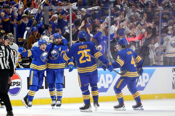 NHL roundup: Sabres storm past Bruins for 1st playoff win in 15 years