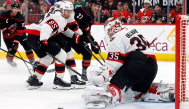 Senators goaltender Linus Ullmark stands tall in Game 2 loss to Hurricanes
