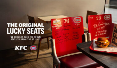 KFC Canada Installs Original Montreal Canadiens Forum Seats in Restaurants for the Playoffs
