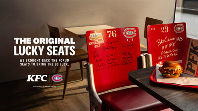 KFC Canada Installs Original Montreal Canadiens Forum Seats in Restaurants for the Playoffs