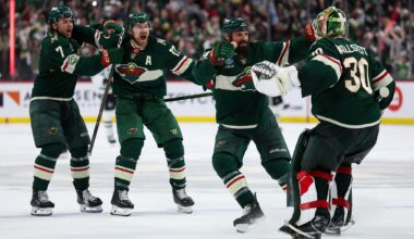 Boldy's deflection late in 1st OT lifts Wild past Stars 3-2 to tie series at 2