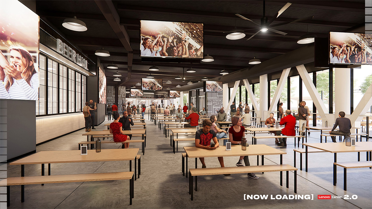 The Beer Hall: A flagship gathering space and restaurant will be added on the arena's south side, available to fans and locals 365 days a year.