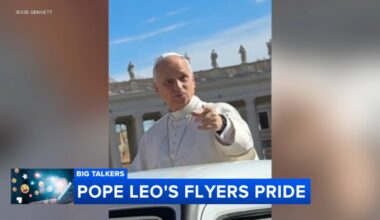 Delaware County family goes viral for gifting Pope Leo Flyers jersey