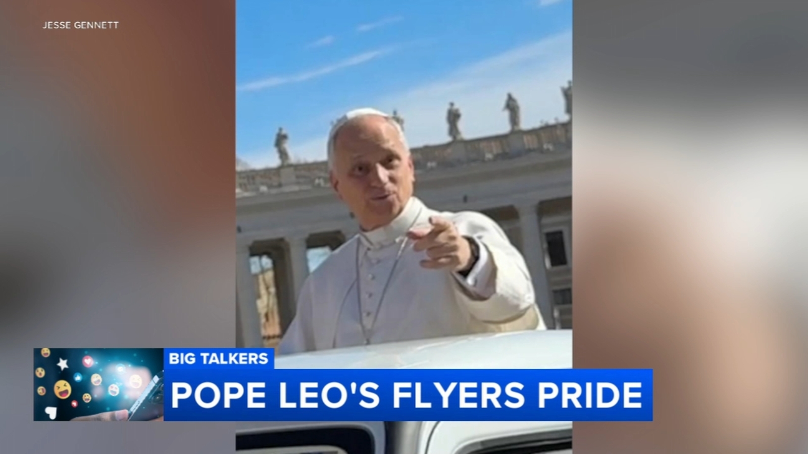 Delaware County family goes viral for gifting Pope Leo Flyers jersey