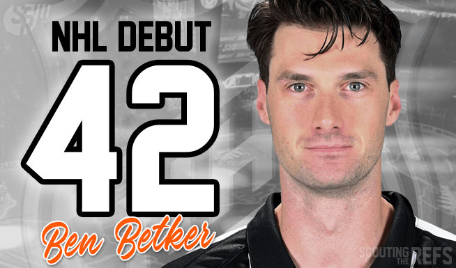 Referee Ben Betker Set for NHL Debut at Flames/Avs