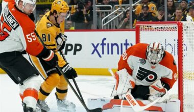Same problems, different night for Penguins in Game 2 loss to Flyers