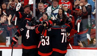 Stankoven, Hall, Andersen help Carolina Hurricanes top the Ottawa Senators 2-0 to open NHL playoffs