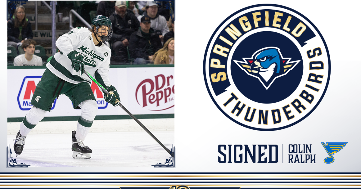 Springfield Thunderbirds | Blues Sign D Colin Ralph to Three-Year,…