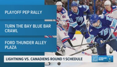 Tampa Bay Lightning announces Stanley Cup Playoff schedule
