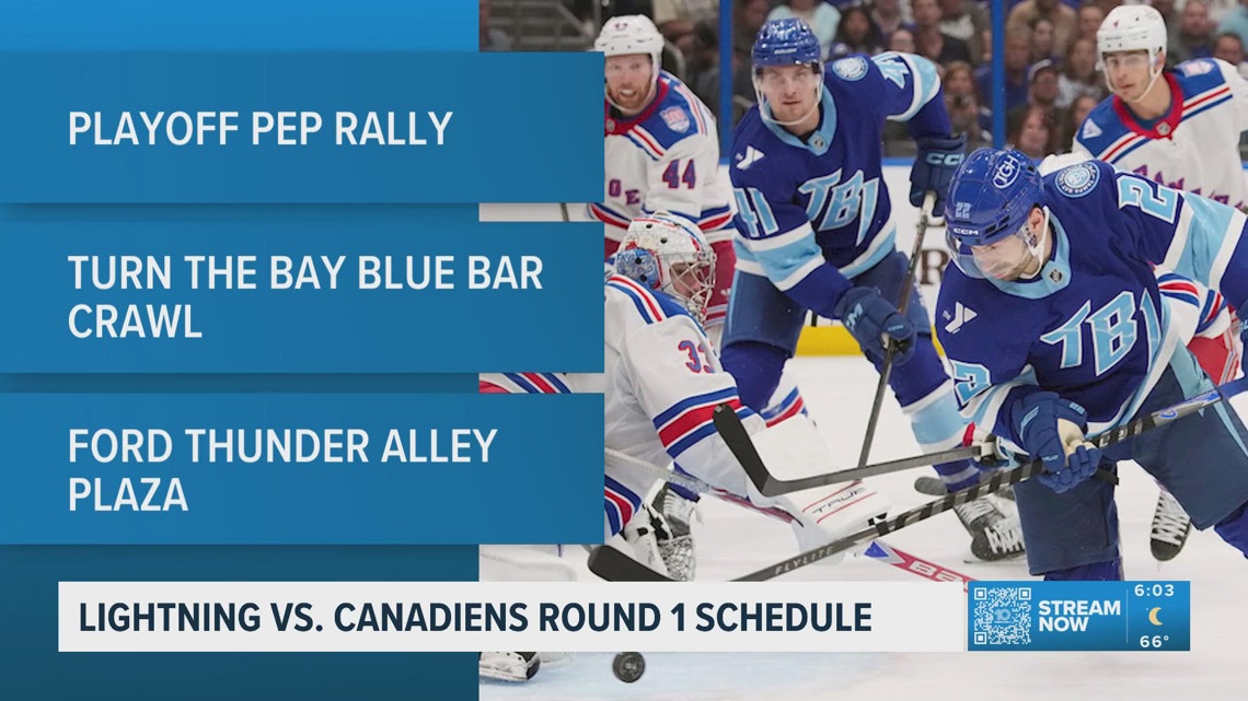 Tampa Bay Lightning announces Stanley Cup Playoff schedule