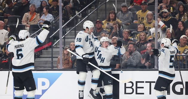 Utah Mammoth beat Vegas Golden Knights 3-2 for 1st playoff win – Deseret News