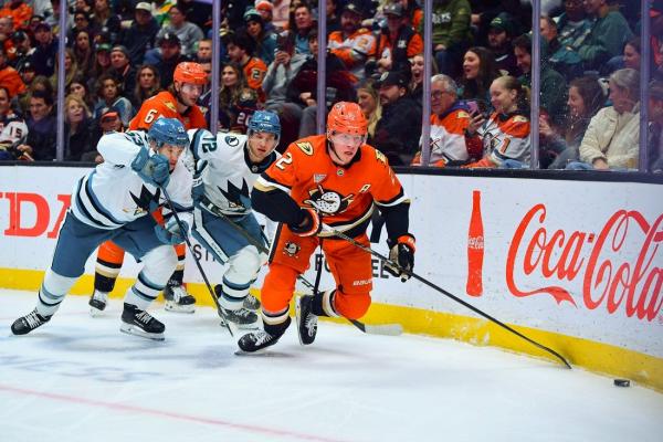 Ducks, Sharks in differing playoff positions entering late-season clash