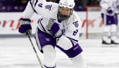 Former Kimberley resident and Dynamiter Caige Sterzer is one step closer to his dream of playing in the NHL, having committed to the AHL Hartford Wolf Pack, the affiliate team for the New York Rangers. He was signed to the Wolf Pack following two years with the St. Thomas Tommies. (University of Saint Thomas/Submitted).