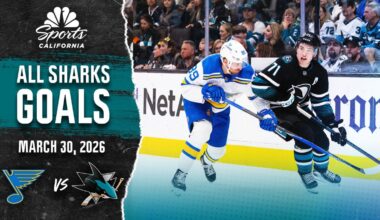 Watch Sharks goals as Macklin Celebrini notches point No. 100 – NBC Sports Bay Area & California