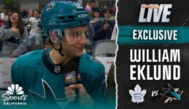 William Eklund praises Sharks’ team culture after win vs. Leafs – NBC Sports Bay Area & California