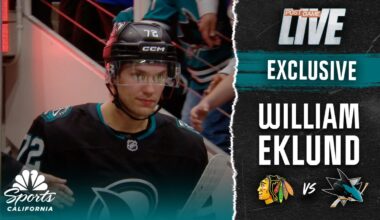 William Eklund explains what makes Sharks special after win vs. Blackhawks