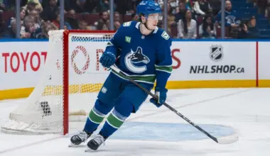 Vancouver Canucks forward Ty Mueller (39) skates against the Minnesota Wild in the second period at Rogers Arena.