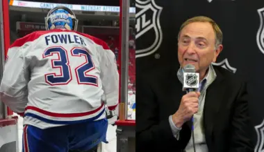 NHL Commissioner Gary Bettman announces that the 2026 NHL Draft will becoming to Buffalo in a press conference prior to a game between the Buffalo Sabres and the Florida Panthers at KeyBank Center.