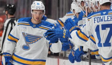 Dylan Holloway's two goals help Blues keep slim playoff hopes alive with 6-2 win over Ducks | National Sports