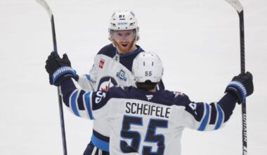 Connor scores twice as the Jets beat the Blue Jackets 2-1 to stay in the playoff hunt |