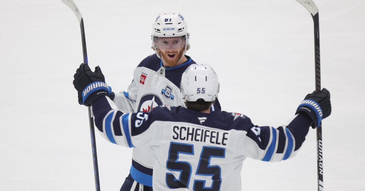 Connor scores twice as the Jets beat the Blue Jackets 2-1 to stay in the playoff hunt |