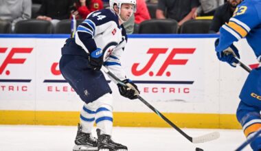 Iafallo, Morrissey and Toews score as the Jets beat the Blues 3-2 to keep playoff hopes alive |