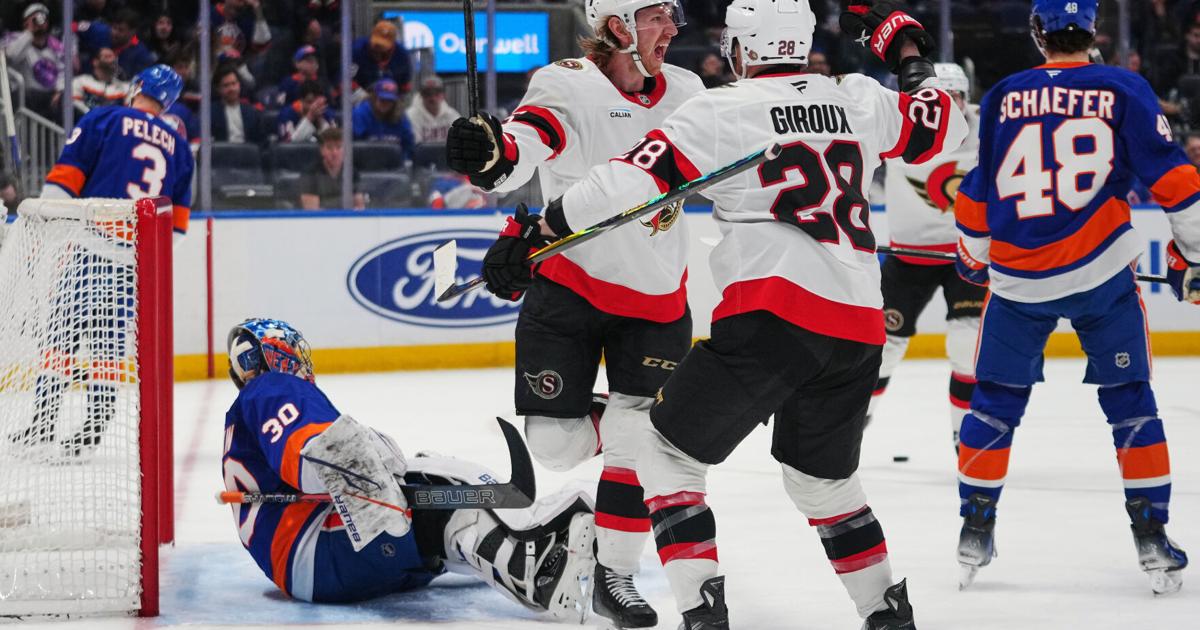 Senators beat the Islanders 3-0, clinch a playoff spot after Red Wings lose |