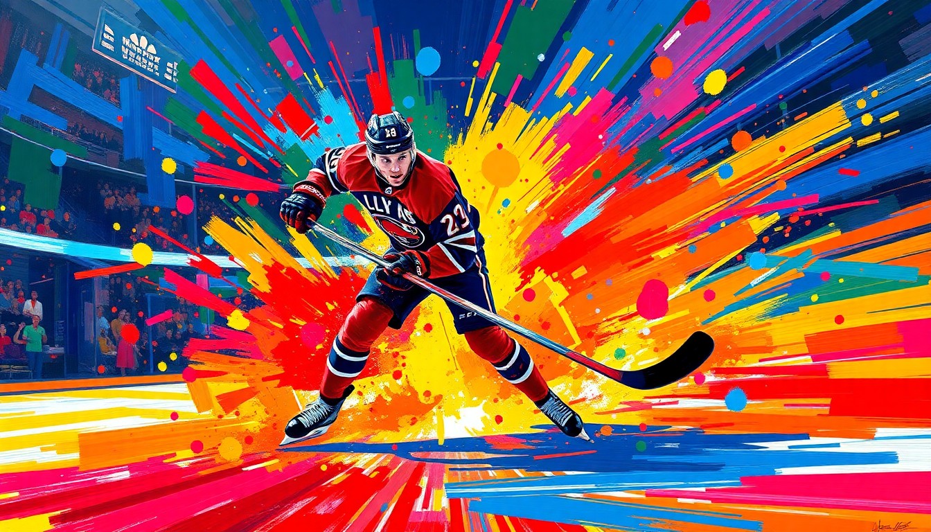 An extreme close-up of Nico Hischier