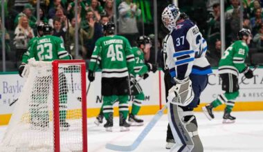 Jets unable to gain ground after being blanked by Oettinger, Stars