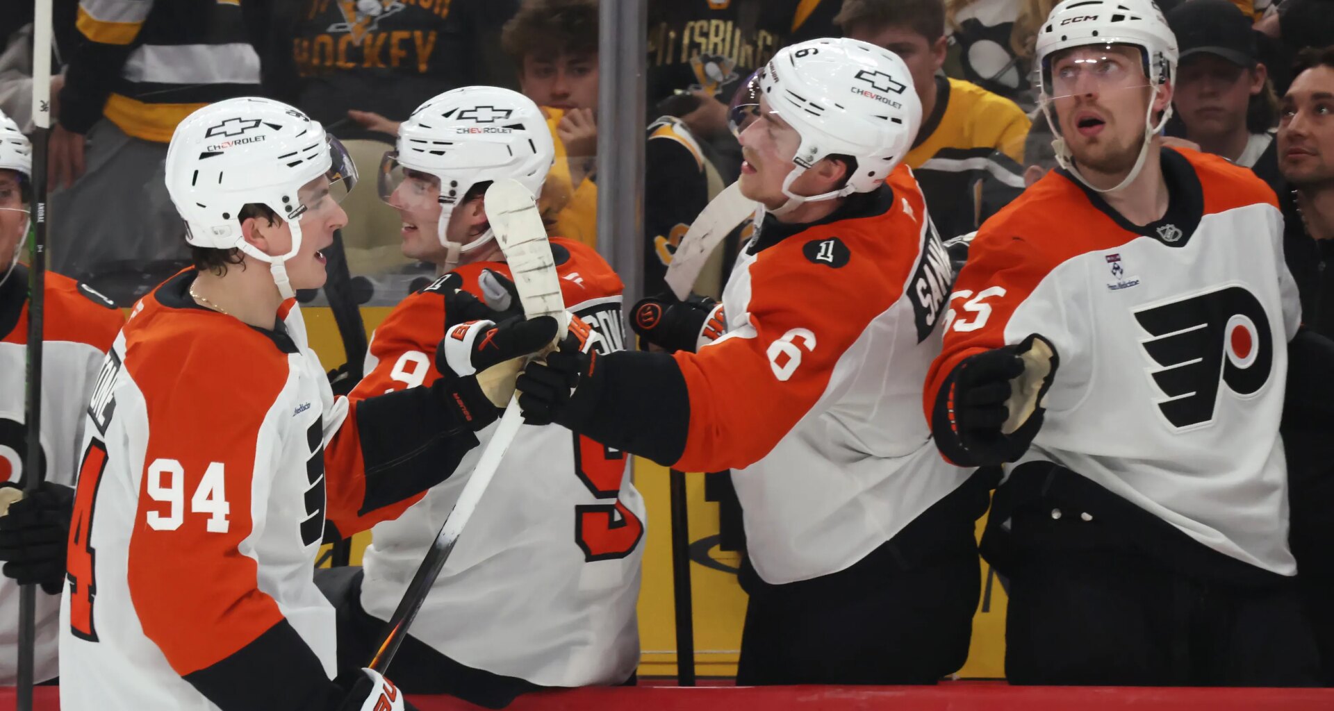 Former MSU hockey star Porter Martone scores first career NHL playoff goal