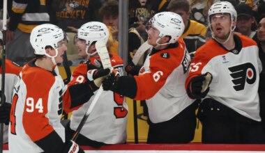 Former MSU hockey star Porter Martone scores first career NHL playoff goal