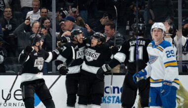 Trevor Moore’s overtime goal lifts Los Angeles Kings to win over St. Louis Blues and into playoff position