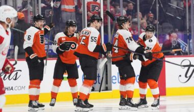 Tyson Foerster scores on return, Porter Martone gets first point but Flyers fall to Wings