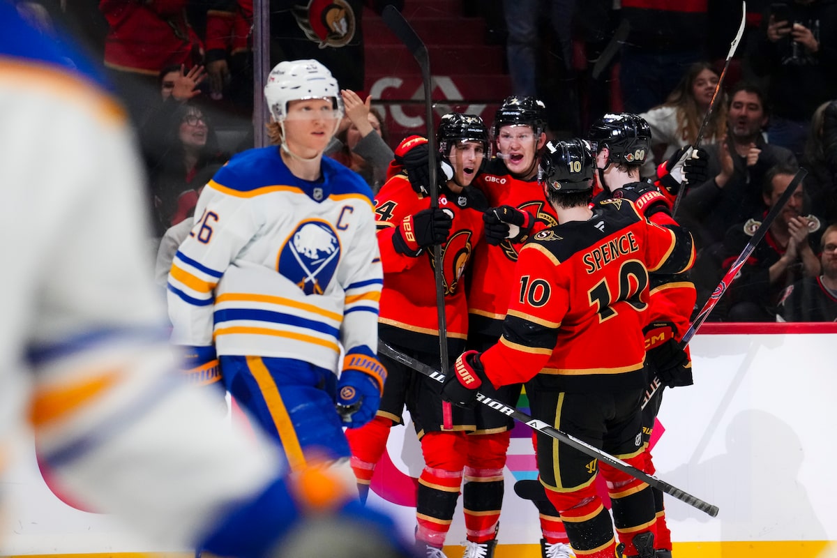 Senators move into wild-card spot with 4-1 win over Sabres
