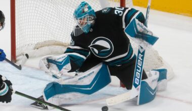 San Jose Sharks start Yaroslav Askarov against Anaheim Ducks. Here's why