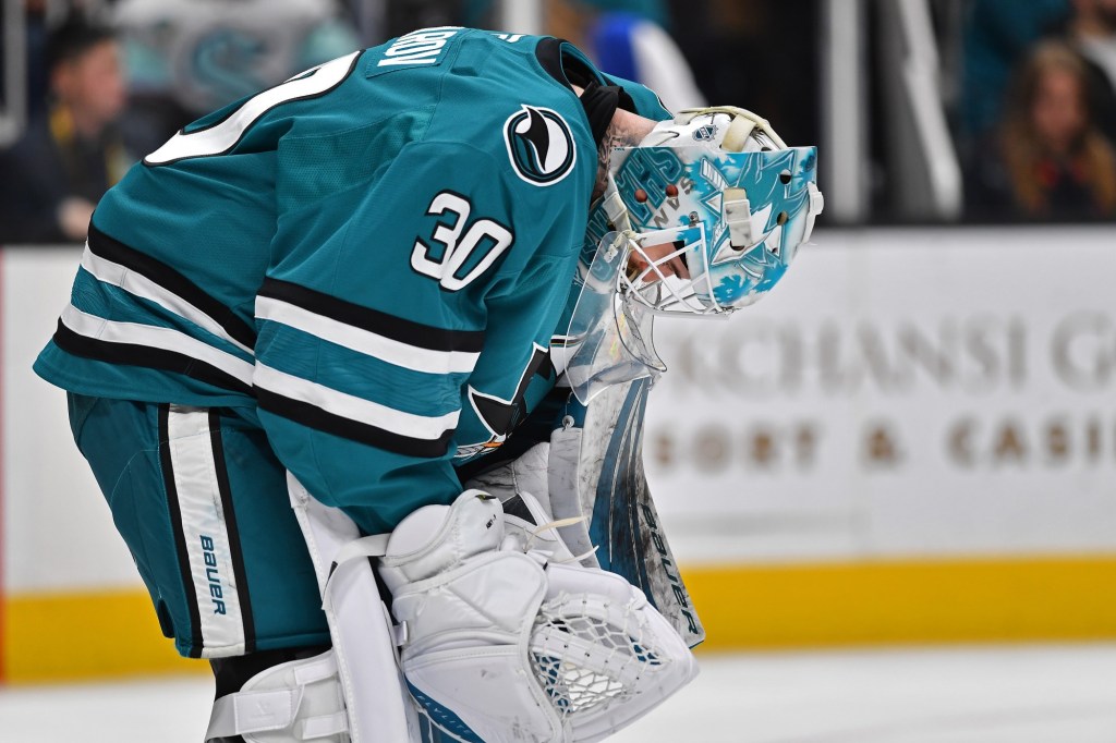 San Jose Sharks' Yaroslav Askarov struggles in loss to Chicago Blackhawks